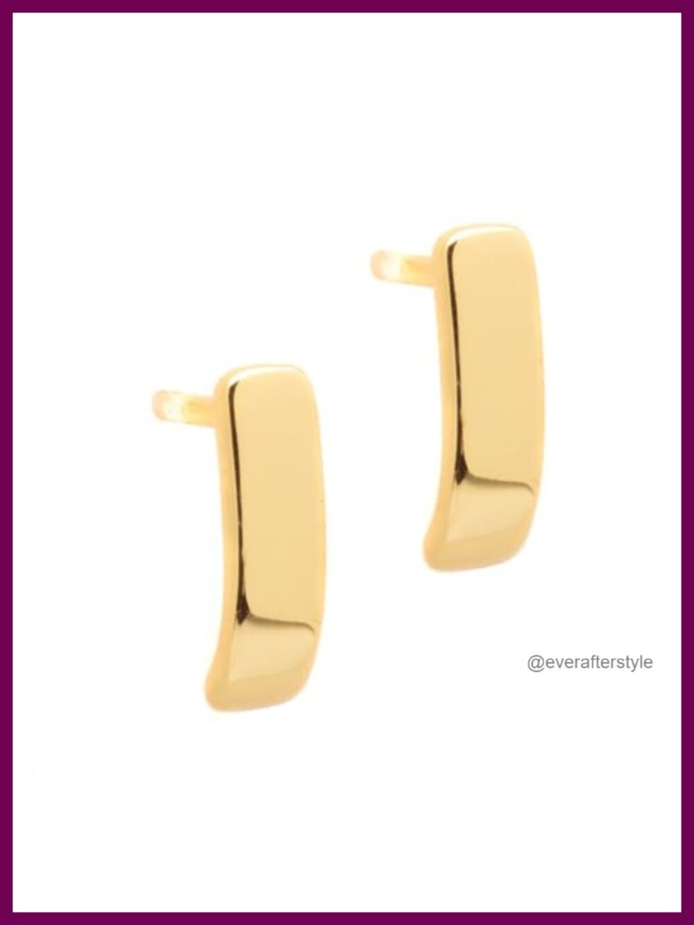 18K Gold Vermeil Chunky Open Hoop Earrings Hypoallergenic